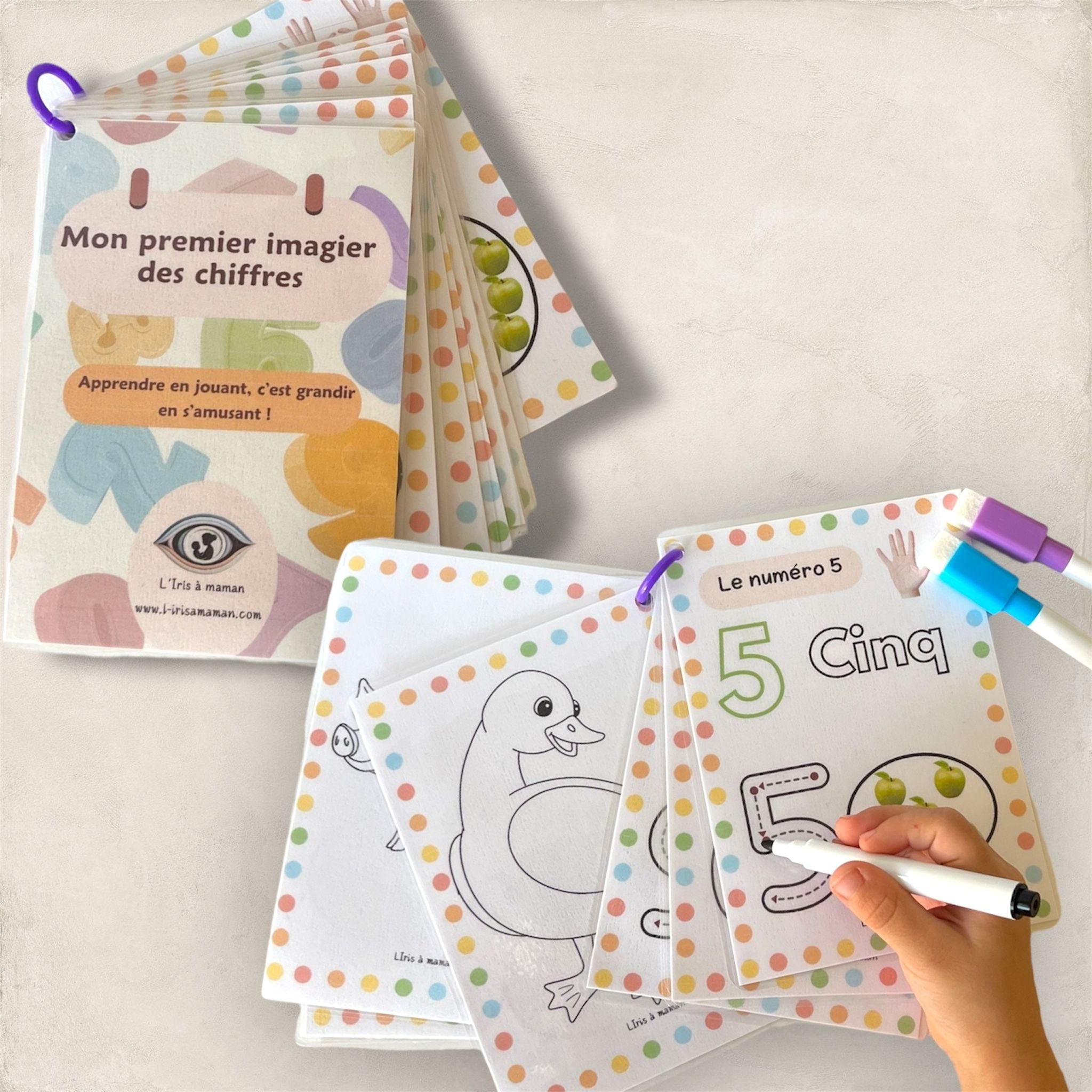 Imagier des chiffres de 0 à 10 – L'Iris à maman